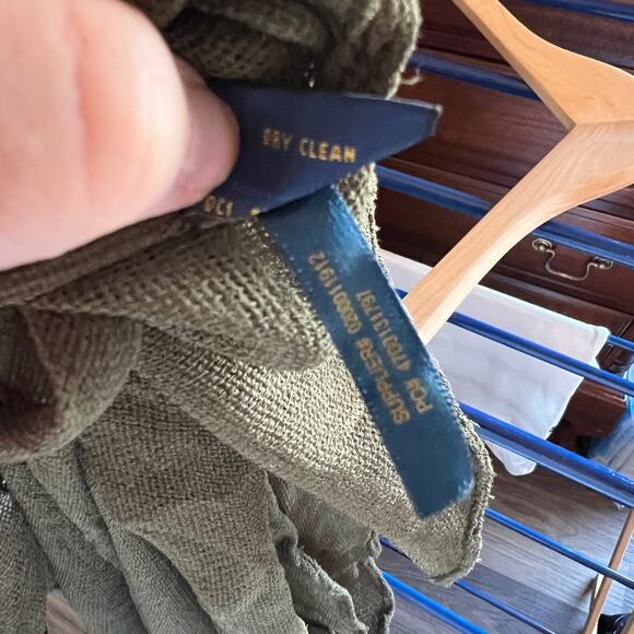 Polo Ralph Lauren Green Cover Up Sheer Maxi Viscose - Picture 8 of 8